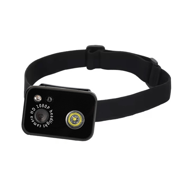 Head-mounted Lighting Camera 1080P Sport Cam LED Smart Camera Headlamp Mobile Rechargeable Headlight Recorder Camera