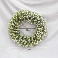 Guirnalda Artificial de Gypsophila Blanca para Arco de Boda, Decoración de Fondo para Fiesta de Despedida de Soltera, Decoración de Pared Rústica para el Hogar, Pascua