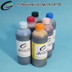 UV boya mürekkep için uygun dolum mürekkep Epson DX100 yazıcı 6 renk 500 ml