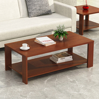 Table basse carrée en bois central, Design moderne et Simple, Table basse