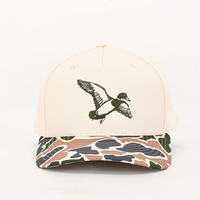 Gorra de Béisbol Personalizada para Hombre, Estilo Camuflaje, de Alta Calidad, 5 Paneles, Visera Curva, Gorras con Bordado de Animales, Logotipo Personalizado, Gorra de Papá