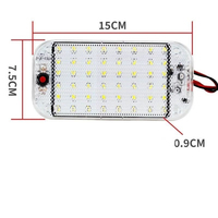 Nouvelle lampe de lecture LED universelle 12-80V pour voiture, camion, éclairage intérieur haute luminosité COB, lampe de plafond