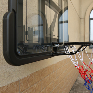 <span class=keywords><strong>Canestro</strong></span> da basket con supporto a parete regolabile in altezza per interni Standard professionale - Product Image 4