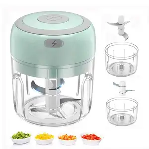 Automatic Mini press food slicer speedy blender mincer garlic masher usb wireless electric mini meat chopper