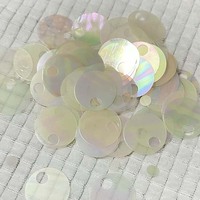 Paillettes rondes plates en PVC de 20 mm, 25 mm, 30 mm, à grand trou, pour vêtements de fête DIY, couture, costumes, paillettes en vrac, perles en plastique pour artisanat