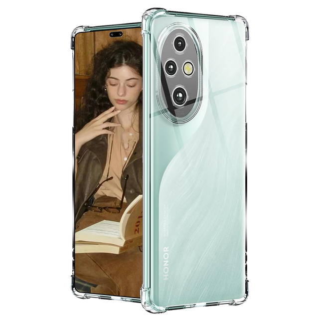 Silicone Soft Phone Shockproof Case For Huawei Honor 200 Smart 90 70 50 Pro Lite Ultra Thin Clear Back Cover Transparent Shell