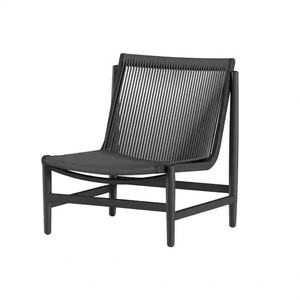 Ensemble table à manger et chaises scandinaves et créatives pour l'extérieur, canapé contemporain en PE moderne pour cour et terrasse pour l'extérieur - Product Image 2