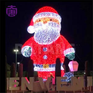 Luces LED 3D con forma de Papá Noel, IP65, para centros comerciales grandes, decoración navideña para exteriores. - Product Image 5