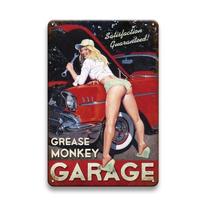 Targa in Metallo Decorativa Vintage, Insegna in Metallo Smaltato Goffrato, Poster Retrò <span class=keywords><strong>per</strong></span> Garage, Moto e <span class=keywords><strong>Auto</strong></span> - Product Image 6