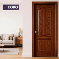 Porte intérieure en bois avec âme en MDF certifiée FSC EOKO, insonorisée, finition peinture, panneau plat, pour chambres de villa résidentielle