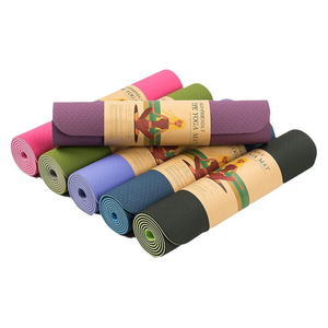 Personalizable TPE de doble capa de alta densidad antideslizante y resistente al desgarro 183*61*0,6 deportes Fitness danza Yoga Mat - Product Image 2