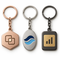 Porte-clés personnalisé avec emblème de marque abstrait minimaliste, logo personnalisable, cadeau promotionnel, fournisseur en gros, fabricant de porte-clés