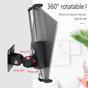 Wall Mounted Anti-Thief <strong>Stand</strong> Holder for 8-12 Inch <strong>Tablets</strong> Universal <strong>Tablet</strong> <strong>Stand</strong> with Lock Made of Aluminium Alloy Metal - Product Image 3