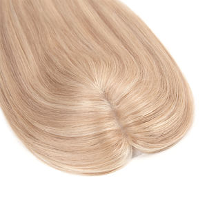 YuanZhen Servicios Personalizados: Topper de Cabello con Cutícula Alineada, Base Mono con Parte Libre y Trama para Mujer - Product Image 4