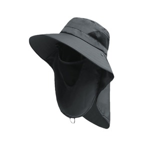 Fishing Sun Protection Hat Wide Brim Breathable Face Mask For Outdoor Fishing Climbing <b>Sunscreen</b> Quick Drying Bucket Hat - Product Image 3