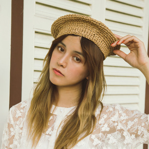 Thời trang chất lượng cao retro mùa hè phụ nữ rơm Mũ nồi - Product Image 3