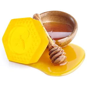 Neue Form beliebte natürliche Akne Seife Honig handgemachte Reinigung Bio-Toilette Honig Seife