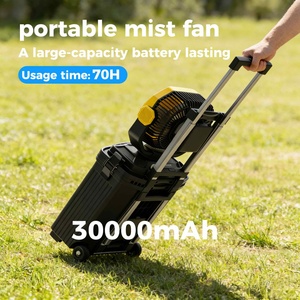 30000mAh Rechargeable Air Conditioner Fan 10+ Hours for Room <b>Mini</b> USB Air <b>Cooler</b> Fan Outdoor Portable Humidifier Fan - Product Image 1