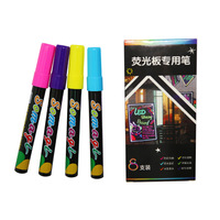 Ensemble de stylos surligneurs en boîte, stylos surligneurs colorés à l'alcool pour l'écriture sur verre
