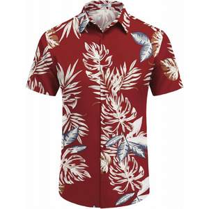 Camisas de Moda <span class=keywords><strong>para</strong></span> Hombre, Estilo Casual <span class=keywords><strong>y</strong></span> de Negocios, Cuello Redondo, Estampado Floral, Tie-Dye, Manga Corta, <span class=keywords><strong>para</strong></span> Playa, Verano, OEM ODM - Product Image 4