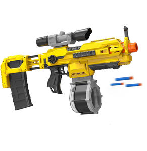 Arma de Brinquedo para Balas Macias Elétricas, Blaster Automático com 3 Motores, Atira até 50 Pés para Jogos de Tiro ao Ar Livre para Adultos - Product Image 1