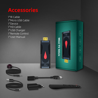 Dispositivo de pantalla inalámbrico inteligente x96 s400, allwinner h313, mini pc tv stick dongle x96 s400