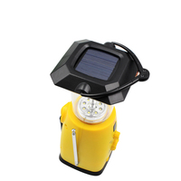 Luz de Camping Solar LED de múltiples funciones Radio de emergencia, cargador de teléfono recargable 2 en 1 farolillos de Camping alimentados por energía Solar