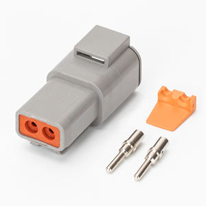 الألمانية DTP طقم توصيل DTP04-2P 2 دبابيس موصل مع حجم 12 مختوم الصلبة الاتصالات 14-12AWG ل شاحنة الزراعة البحرية - Product Image 3