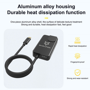 Sarafox USB-C HUB 5IN1 RJ45 Hub 3.5mm âm thanh với 1000Mbp RJ45 Mạng và pd100w sạc 3.5mm + RJ45 + pd100w + 1000Gbps + dữ liệu - Product Image 6