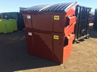 Conteneur à déchets en métal rectangulaire, conteneur à déchets en métal à structure plate, fabrication directe