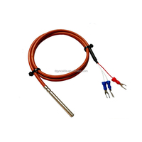 Sensor de temperatura NTC DS18b20 6*50MM ranura rodante de acero inoxidable a Cable macho de Audio de 3,5 MM cable abierto