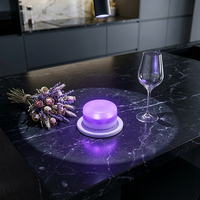 Ampoule LED ronde RGBW 85 mm SMD 5050, lampe décorative à intensité variable, télécommande, lumière rechargeable pour mariage, fête, événements
