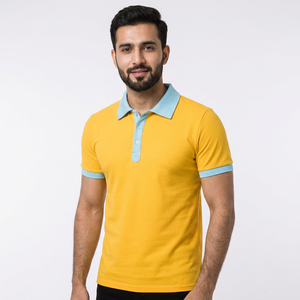 Meilleur choix, faible MOQ, polos décontractés pour hommes, très vendus, manches courtes, été, toile, nouveau style, design boutonné, pour le travail - Product Image 1