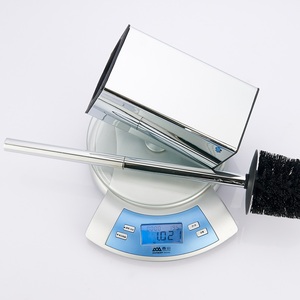 Square <strong>Brush</strong> Holder Bathroom Wall Mounted 304 Stainless Steel <strong>Chrome</strong> <strong>Toilet</strong> <strong>Brush</strong> - Product Image 6