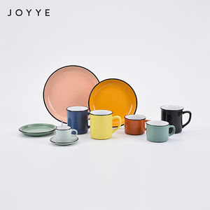 Joyye الصين لامع الصقيل أكواب القهوة فنجان شاي خمر الحليب أكواب السيراميك الأزرق للأسر المعيشية - Product Image 6