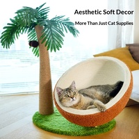Griffoir-lit pour chat durable, respirant, en sisal, rond, anti-déchirure, taille extra-large, jouet pour chat toutes saisons