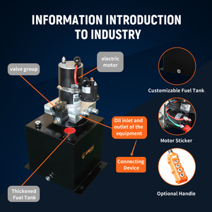 Plataforma elevadora para camiones, rampa de acoplamiento para portón trasero, mecanismo de elevación para montacargas, unidad de potencia hidráulica unidireccional, paquete de potencia hidráulica - Product Image 2