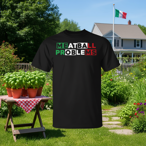 Camiseta con la bandera italiana de Meatball Problems para mujer, New Jersey Garden Nj - Product Image 3