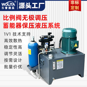 Station hydraulique Wolita, vanne proportionnelle 400 bars, 100 L/min, refroidie par eau, haute dissipation - Product Image 1