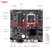 Placa Base Mini ITX H81 Personalizada/OEM, Compatible con Procesadores de 4.ª Generación I3 I5 I7, DDR3*2, SATA2, LGA1150, PC de Escritorio Todo en Uno, Capacidad de RAM de 128 GB