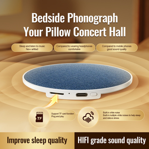 <b>Bluetooth</b> under pillow <b>speaker</b> <b>Mini</b> wireless sleep audio Hi Fi sound <b>speaker</b> White noise sleep player - Product Image 1