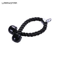 LS3044 Accessoire d'entraînement de gymnastique Corde à triceps à traction robuste Extrémités en caoutchouc solide quantité minimale de commande bas Matériau ABS Poignée de traction Corde triceps
