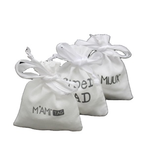 Sac à bijoux personnalisé tendance en coton et lin - Product Image 1