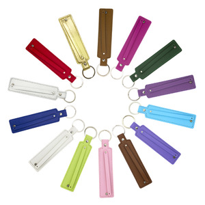 Porte-clés de voiture en alliage et similicuir DIY, petit cadeau, <span class=keywords><strong>pendentif</strong></span> pour <span class=keywords><strong>téléphone</strong></span> - Product Image 1