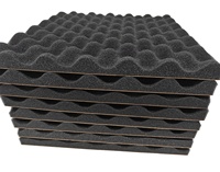 Panneaux muraux acoustiques auto-adhésifs Mousse insonorisante pour le contrôle du bruit pour l'insonorisation Studios Bureaux Chambres à coucher Entrepôts