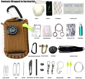 <span class=keywords><strong>Kit</strong></span> de Supervivencia 29 en 1, Llavero de Emergencia con Herramientas para Acampar y Pescar - Product Image 2