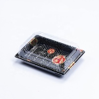 Boîte d'emballage de sushi jetable en plastique boîte d'emballage de nourriture de sushi plateau de sushi japonais boîte d'emballage conteneur