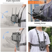 Support de maintien de la taille à télécommande Sunnylife ZJ844, support de fixation sur la poitrine pour drone DJI RC Plus