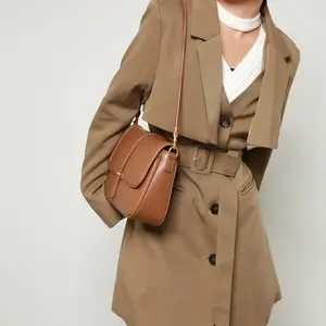 Tas selempang kulit untuk wanita, tas tangan dompet motif lukisan harga pabrik kualitas tinggi
