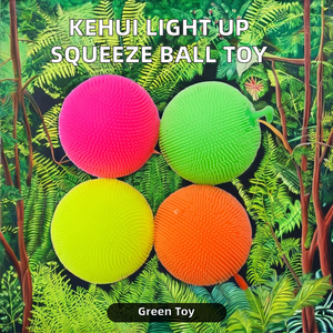 Pelota de Peluche Kehui, Juguete de Peluche con Luz, Material Eva, Pelota Delgada y Peluda para Niñas, Regalo para Niños - Product Image 3
